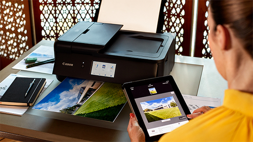 Canon PIXMA TS9550a photo printer with 5 individual ink system