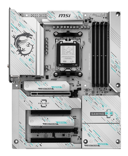 MSI B850 GAMING PLUS WIFI PZ Socket AM5 CPU slot close-up