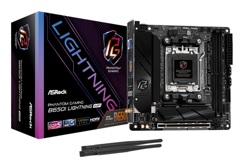 ASRock B650I Lightning AM5 Ryzen 7000 WiFi 6E DDR5 Mini-ITX Motherboard