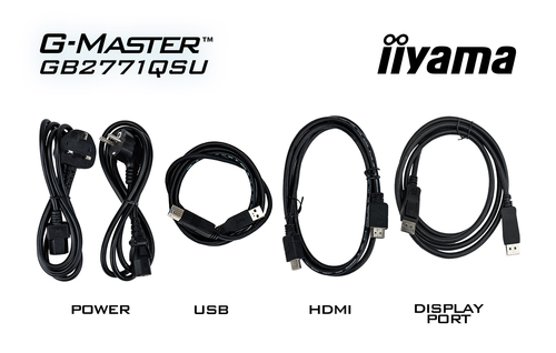 iiyama G-MASTER GB2771QSU-B1 27" 2560 x 1440pixels Wide Quad HD Monitor Black