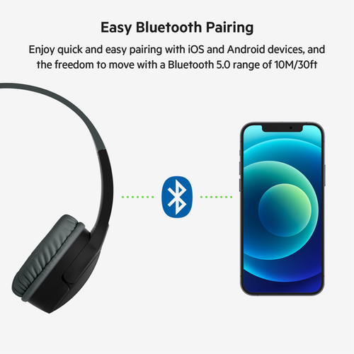 Belkin SoundForm Mini, Wireless, Calls/Music, Headset/Headphones, Blue