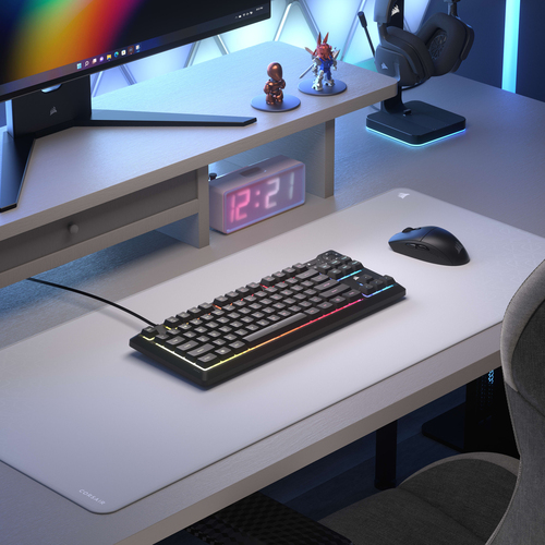 Corsair K55 CORE TKL RGB compact 88 key gaming keyboard without numpad