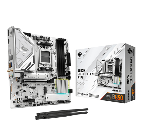 ASRock B850M Steel Legend WiFi Micro ATX AM5 Motherboard