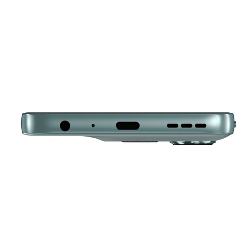 Bottom edge of moto g56 5G highlighting USB-C port, speaker grille, and 3.5mm jack