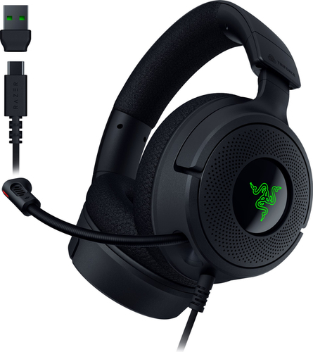 Razer Kraken V4 X, Wired, 12 - 20000 Hz, Gaming, Headset/Headphones, Black