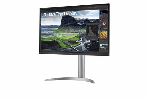 LG 27UQ850V W 4K monitor image showing 3840x2160 screen clarity