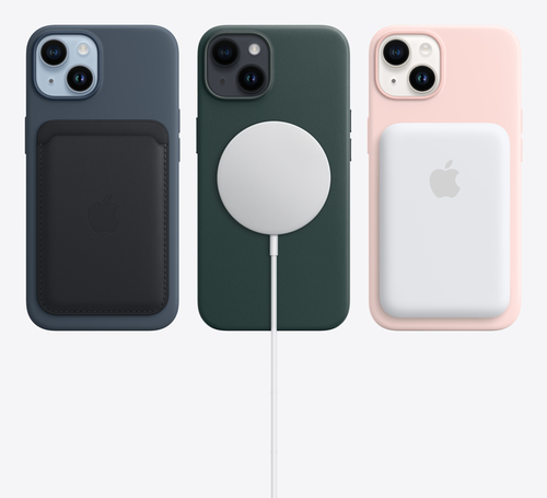 Apple iPhone 14 512GB blue dual 12MP camera rear view