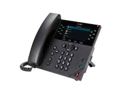 POLY VVX 450 12-Line PoE IP Phone Black LCD Display