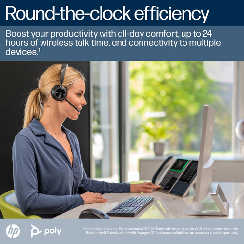 POLY Voyager 4320-M BT700 dongle, Wireless, 20 - 20000 Hz, Headset/Headphones