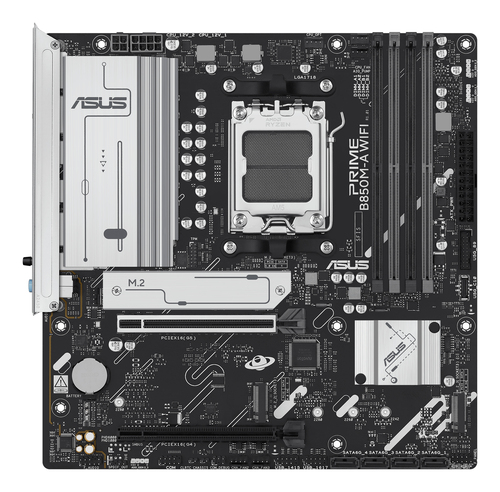 ASUS PRIME B850M-A WIFI, AMD, Socket AM5 DDR5-SDRAM 256 GB micro ATX Motherboard