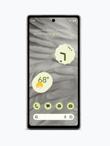 Google Pixel 7a , 15.5 cm (6.1"), 8 GB, 128 GB, 64 MP, Android 13, White