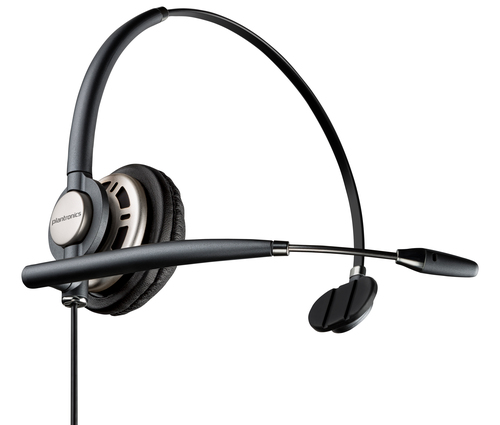 HP Poly EncorePro HW710 monaural office headset with noise canceling boom mic