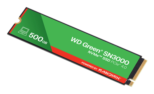 Western Digital Green WD SN3000 POWERED BY SANDISK 500GB PCIe 4.0 M.2 NVMe SSD