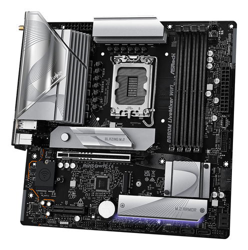 ASRock B860M LiveMixer WiFi Micro ATX LGA1851 Motherboard
