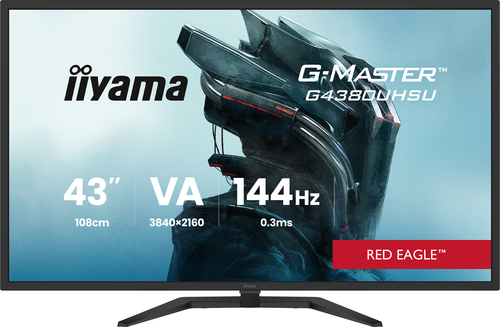 iiyama G-MASTER G4380UHSU-B2, 42.5", 3840 x 2160 pixels 4K Ultra HD LED, Monitor
