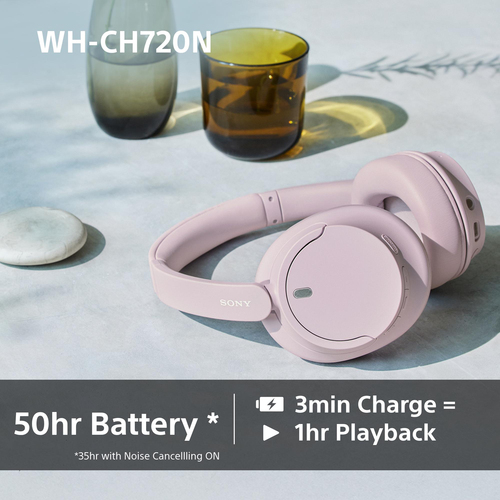 Sony (WHCH720NP.CE7), Wired & Wireless, 7 - 20000 Hz, Headset/Headphones, Blue