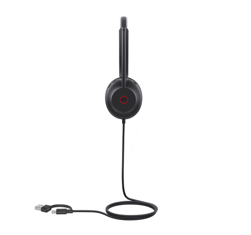 Yealink UH35 Mono USB-C/A, Wired, 20 - 20000 Hz, Headset/Headphones, Black
