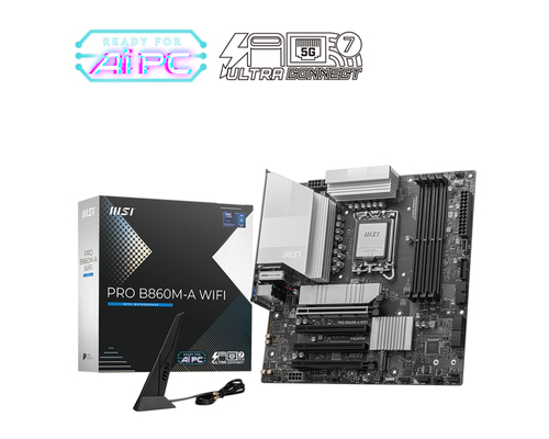 MSI PRO B860M-A WIFI Micro ATX LGA1851 Motherboard