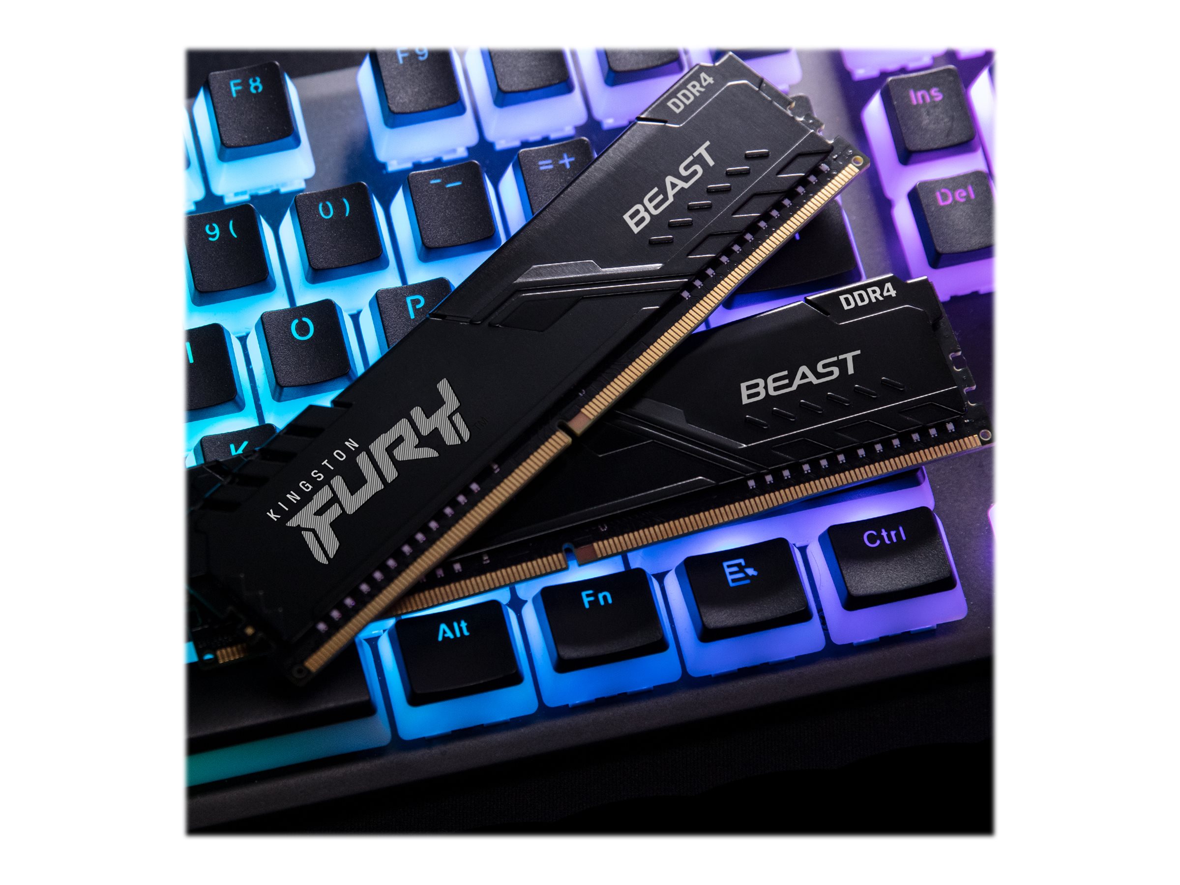 Kingston KF432C16BBK2/16 FURY Beast 16GB (2x8GB) DDR4 3200 MT/s DIMM Desktop Memory