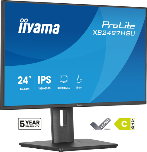 iiyama ProLite XB2497HSU-B1 23.8-inch Full HD LED monitor with 1920 x 1080 resolution in black