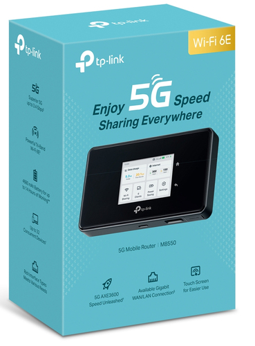 TP-Link M8550 5G travel router for remote work internet setup