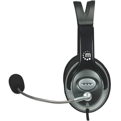 Manhattan Stereo Over-Ear, 3.5mm for audio/mic use, Wired, Headset/Headphone