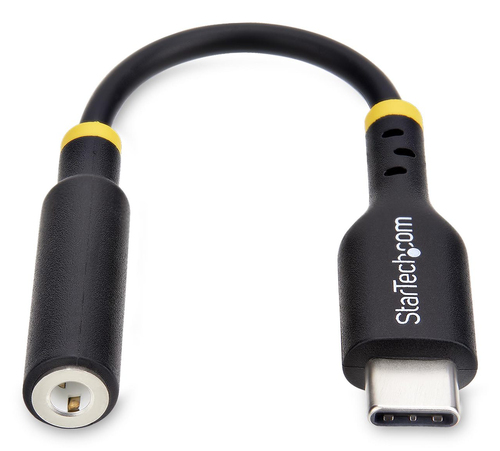 StarTech USB C to 3.5mm TRRS audio adapter for headset and microphone