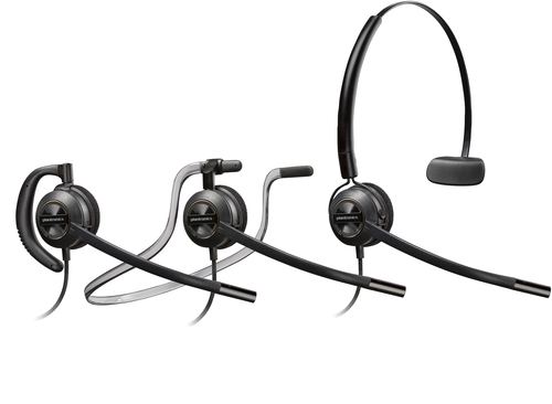 POLY EncorePro 540D with QD Convertible Digital TAA, Wired, Headset/Headphones, Black
