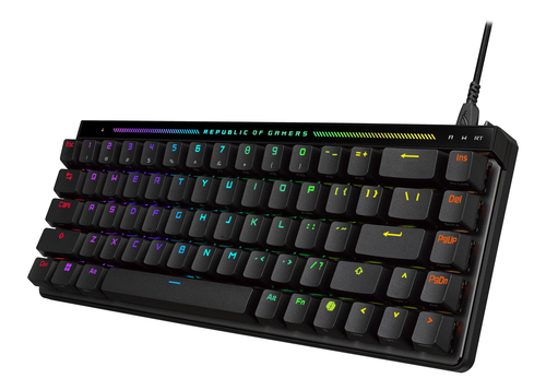 ASUS ROG Falchion Ace HFX, 65%, Wired Gaming Keyboard USB RGB LED, Black