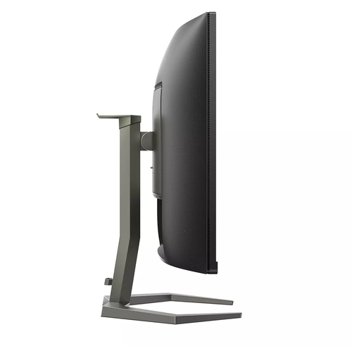 Philips Momentum 32M1C5200W curved monitor side angle image on stand