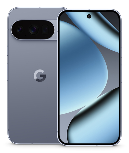 Google Pixel 10 Pro front view showing smooth 120 Hz screen and slim bezels