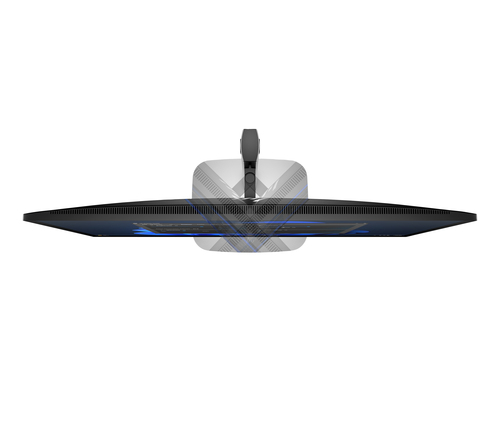 Back view of HP 27 inch monitor with cable management