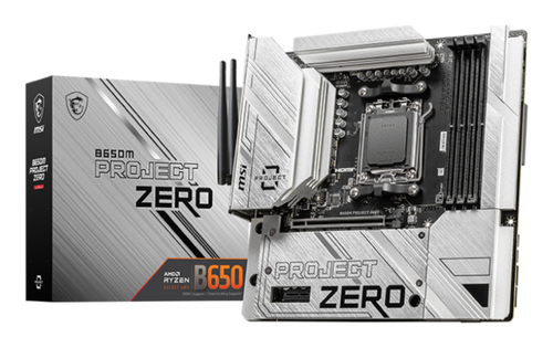 MSI B650M PROJECT ZERO Micro ATX AM5 Motherboard