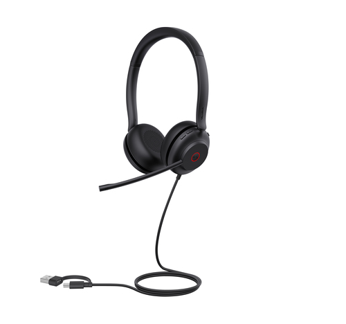 Yealink UH35 Dual USB-C/A (1308163), Wired, 20 - 20000 Hz, Headset/Headphones, Black