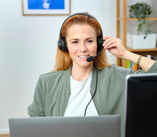 Comfortable fabric cushions HS-260 office USB headset