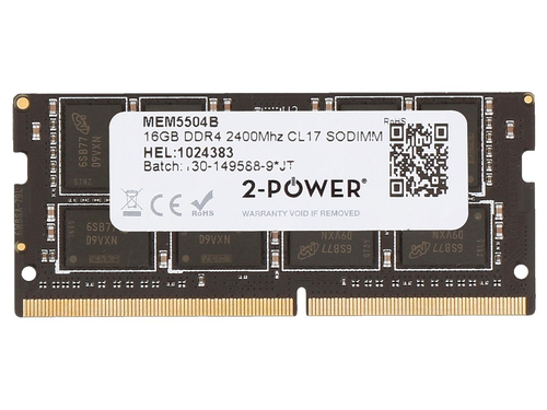 2-Power (2P-IN4V16GNDLRX) 16GB DDR4 2400MHz SODIMM Memory for Laptop/PC