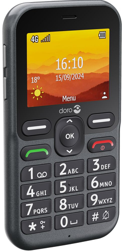 Doro Leva L10, Bar, Single SIM, 6.1 cm (2.4"), 2 MP, 1150 mAh, Graphite