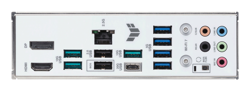 TUF GAMING B850-BTF WIFI W micro ATX layout with PCIe x16 and x1 slots