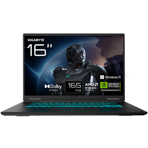 GIGABYTE A16 Gaming, Rayzen 7 260, RTX 5050, 16GB/1TB, 16" Laptop