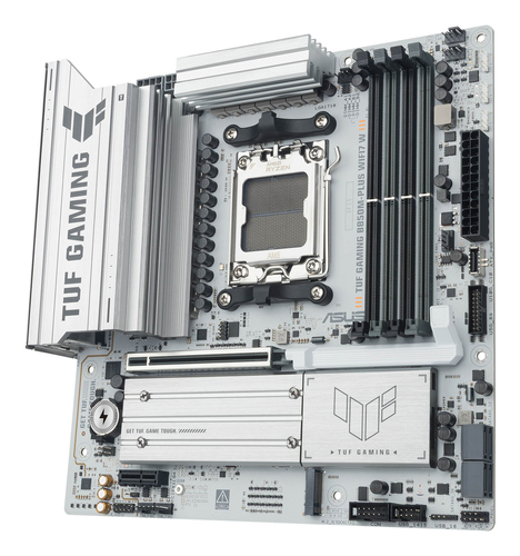 ASUS TUF Gaming B850M-PLUS WIFI7 W DDR5 memory slots detail