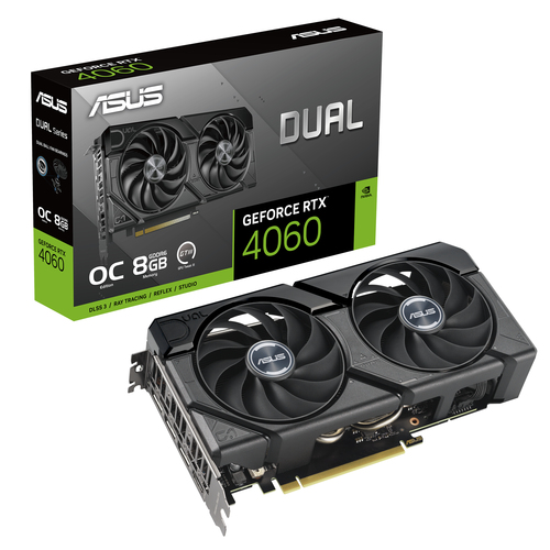 ASUS Dual GeForce RTX™ 4060 EVO OC 8GB GDDR6 PCIe 4.0 4x Displays Graphics Card
