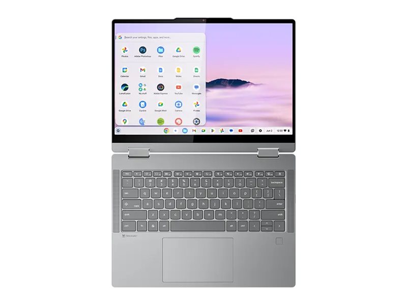 Lenovo Chromebook Plus 2-in-1 touchscreen display close up