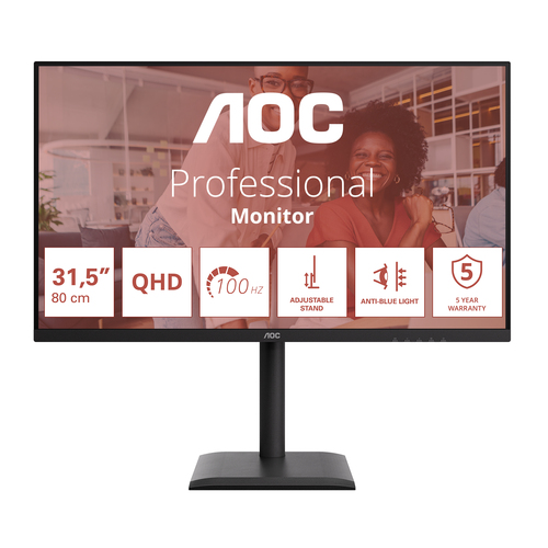AOC LED monitor side angle showing slim profile