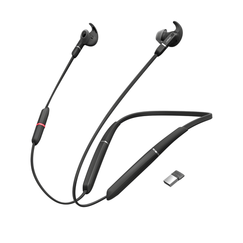 Jabra (6599-623-109) Evolve 65e MS & Link 370, Wireless, 20 - 20000 Hz, Headset/Earphones, Black