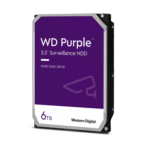 Western Digital Purple, 6 TB, 5400 RPM, 256 MB, 3.5", Serial ATA III HDD