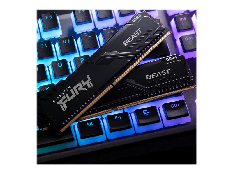 Kingston KF432C16BBK2/16 FURY Beast 16GB (2x8GB) DDR4 3200 MT/s DIMM Desktop Memory