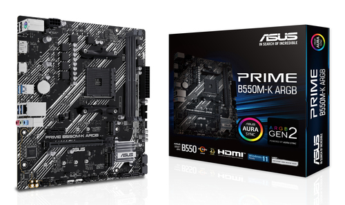 ASUS Prime B550M-K aRGB AM4 mATX Motherboard