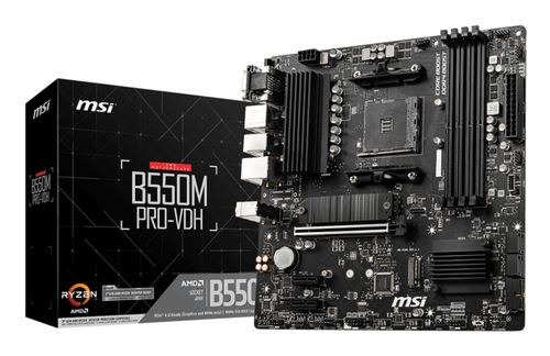 MSI B550M PRO-VDH Micro ATX AM4 Motherboard