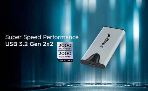 Integral SlimXpress Pro 2 TB, USB Type-C 3.2 Gen 2x2, 2000 MB/s External SSD