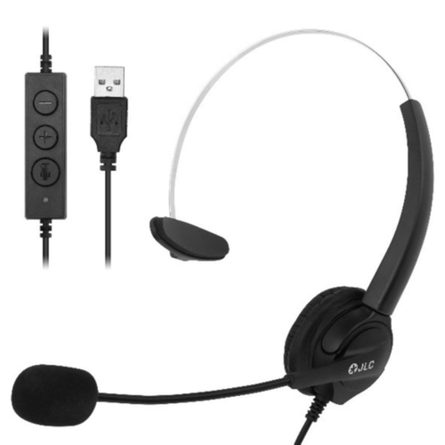 JLC Motion Mono USB , Wired, 100 - 6600 Hz, Headset/Headphones, Black